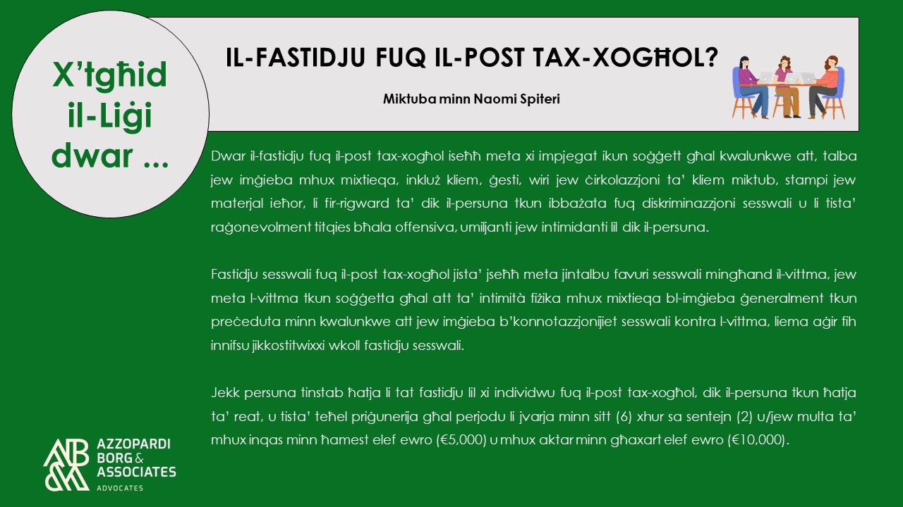 230511 NS - Fastidju fuq il-post tax-xoghol